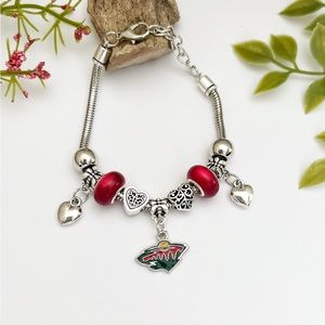 Minnesota Wild NHL Charm Bracelet NEW